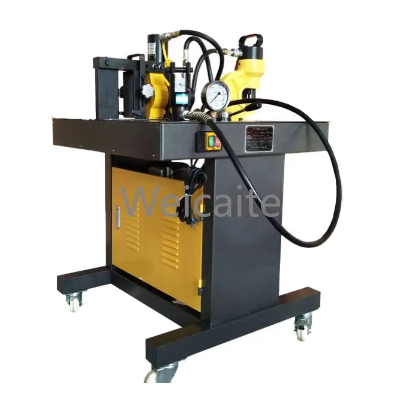 

Multifunctional 3 in 1 15t Hydraulic Busbar Machine 16t Bending Stamping Copper and Aluminum Cutting Bending Stamping 220V