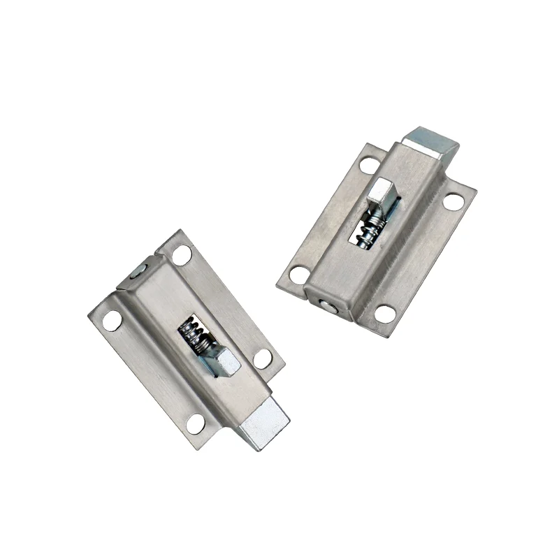 قفل زنبركي من الفولاذ المقاوم للصدأ 304 يستخدم لمسامير الباب الأوتوماتيكية على السطح في المعدات الصناعية