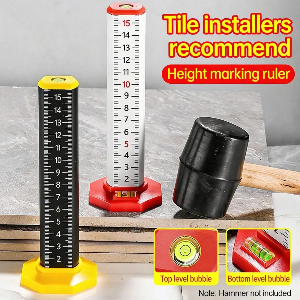 High Precision Level Ruler Magnetic Dual Use Tile Leveling Tool Aluminum Alloy Level Bubble Positioning Ruler Home Renovation