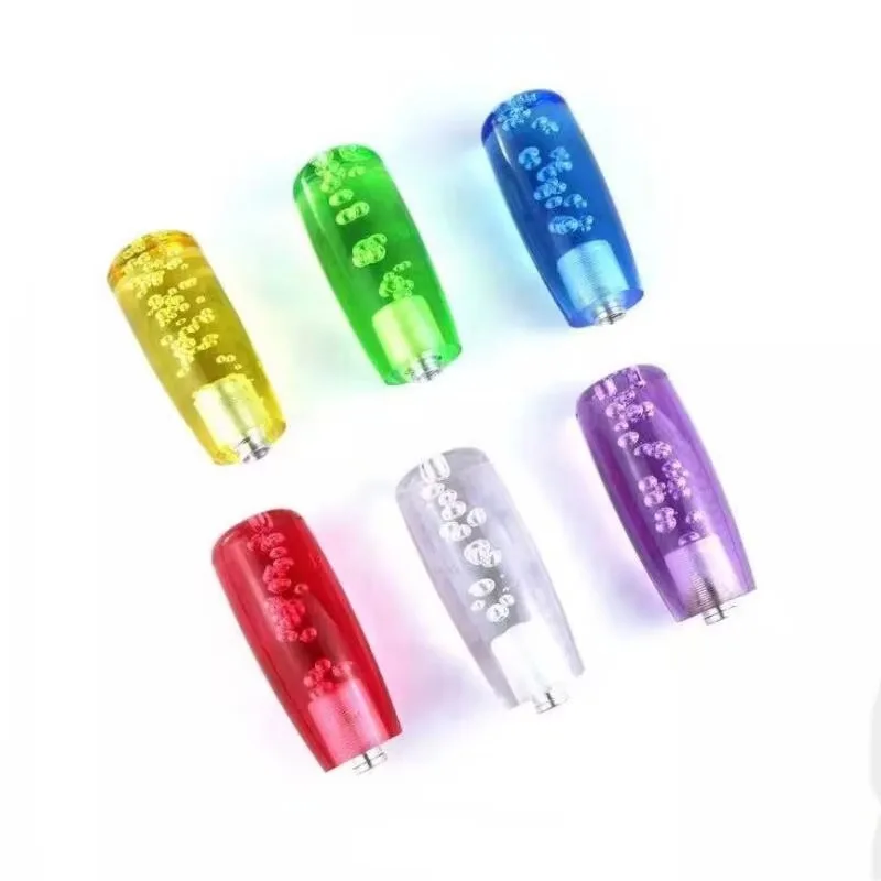 100mm Round Crystal Gear Shift Knob Manual Transmission Car Gear Shifter Replacement Modification Accessory