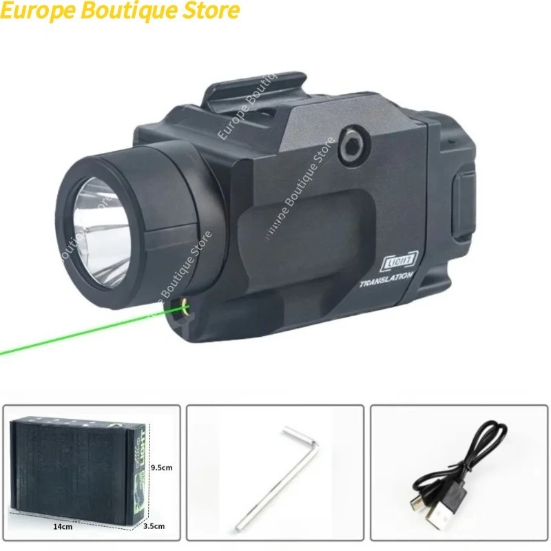 Strobe‑Enabled LED Flashlight 800 Lumen Red‑Green Dot Light Module 20mm Rail Fitting For Outdoor Night Hobby Training Scenario