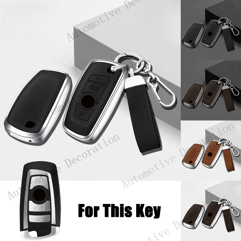 Z+ Zinc Alloy Leather Car Key Case Cover For BMW 1 2 3 4 5 6 7 F10 F30 X2 X3 X4 X5