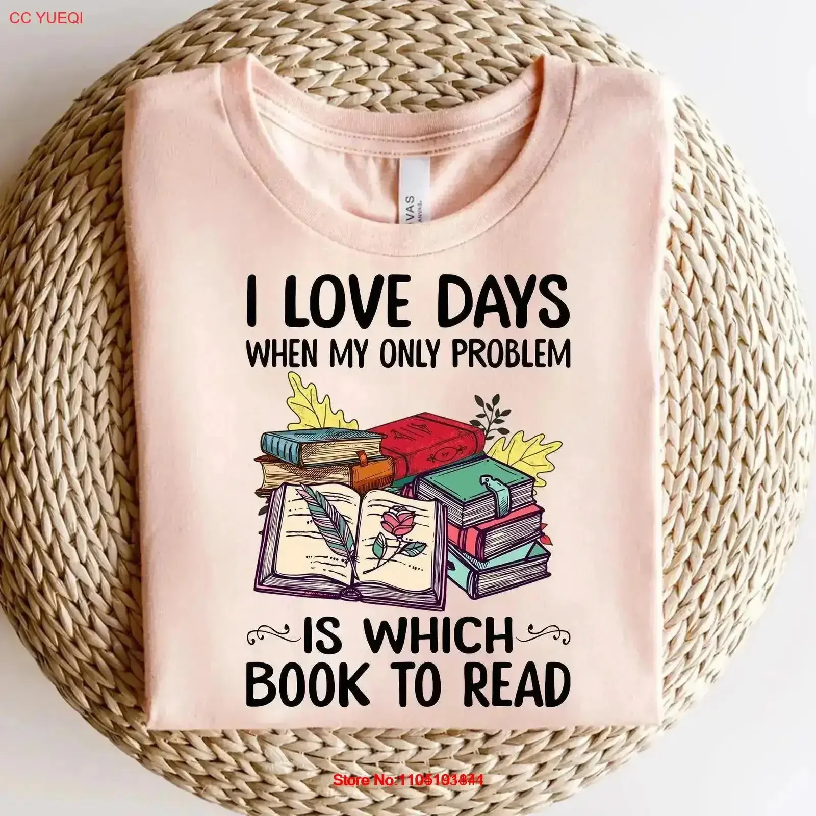 Which Book To Read T Shirt Lover I Love Days Bookworm Cute Reader Funny Bibliophile Reading vintage Washed streetwear Stretched