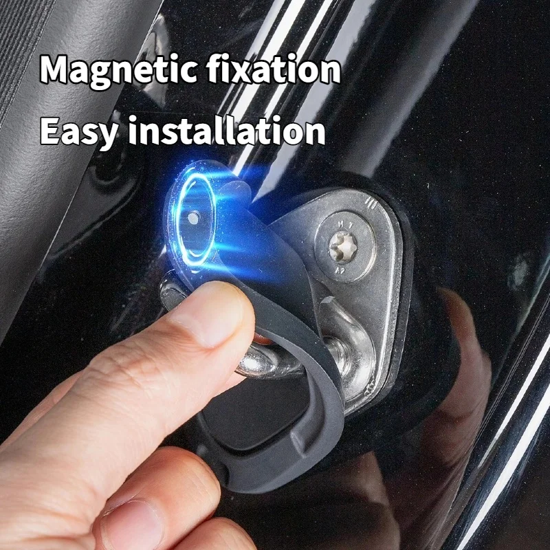 For Zeekr 9X 2026 Silicone Door Lock Protective Cover Shock Absorbing Mute Anti-scratch Latch Guard Car Interior Accessories