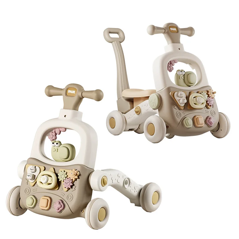 Children's Learning to Walk Car Game Table Toy Multi-Functional Stroller Baby Toddler Sliding Anti-Side Flip Walking Aid Cart