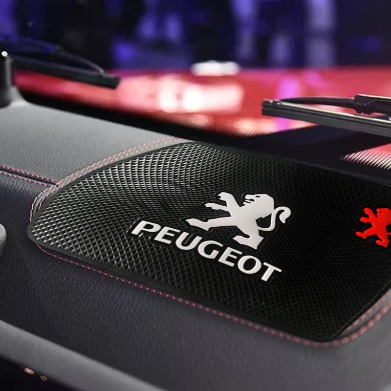 

Car Dashboard Anti-slip Mat Cell Phone Anti-slip Silicone Mat Car Sticky Pad For Peugeot E-208 2008 308 3008 508 208-GT 504truck