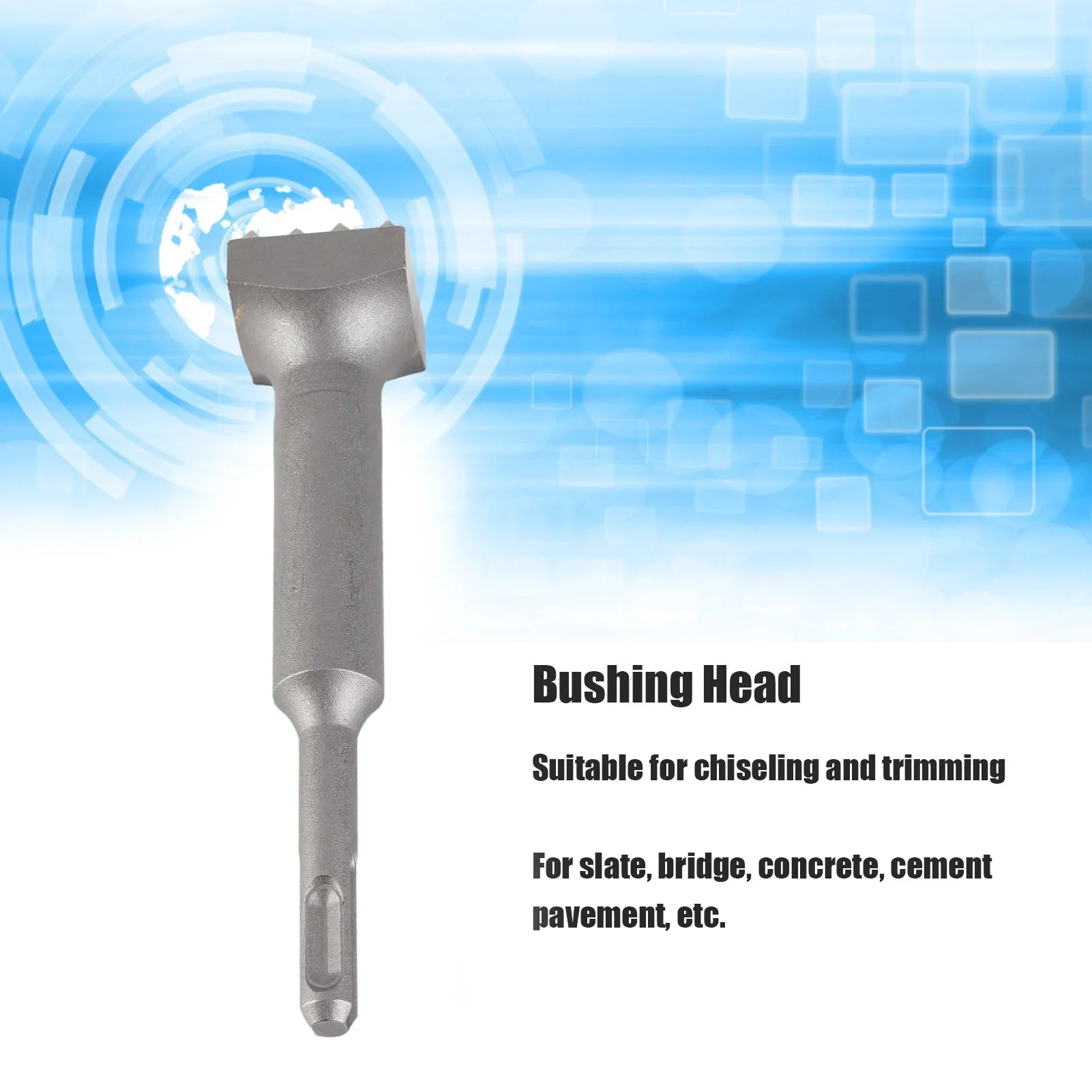 Square Head Bushing Bit 40cr Steel Electric Flower Hammer Point Groove Chisel for Concrete