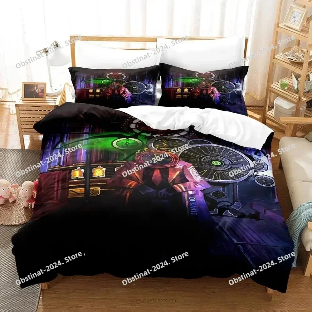 Anime Game Limbus Company Bedding Set Printed single Comforter Quilt Bed Cover Duvet Cover Pillow Case 3 Pieces Kids Adult Size