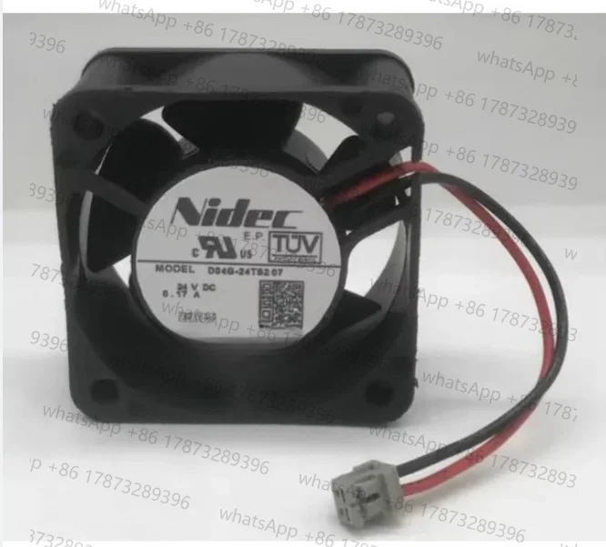 Original CPU Cooler Fan for Nidec 4020 D04G-24TS2 07 DC 24V 0.17A Frequency Converter Fan 40 * 20 * 20MM