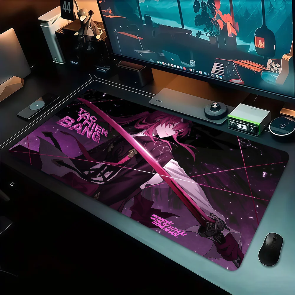 Anime Kafka Honkai Mouse Pad Star Rail Large Non-slip Lockedge Desktop Computer Desk Mat Keyboard MousePad Office Gamer Student