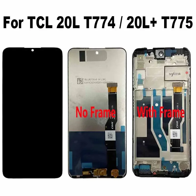 

For TCL 20L+ / 20L Plus T775 T775B T775H LCD Display Touch Screen Digitizer Assembly For TCL 20L T774 T774B T774H