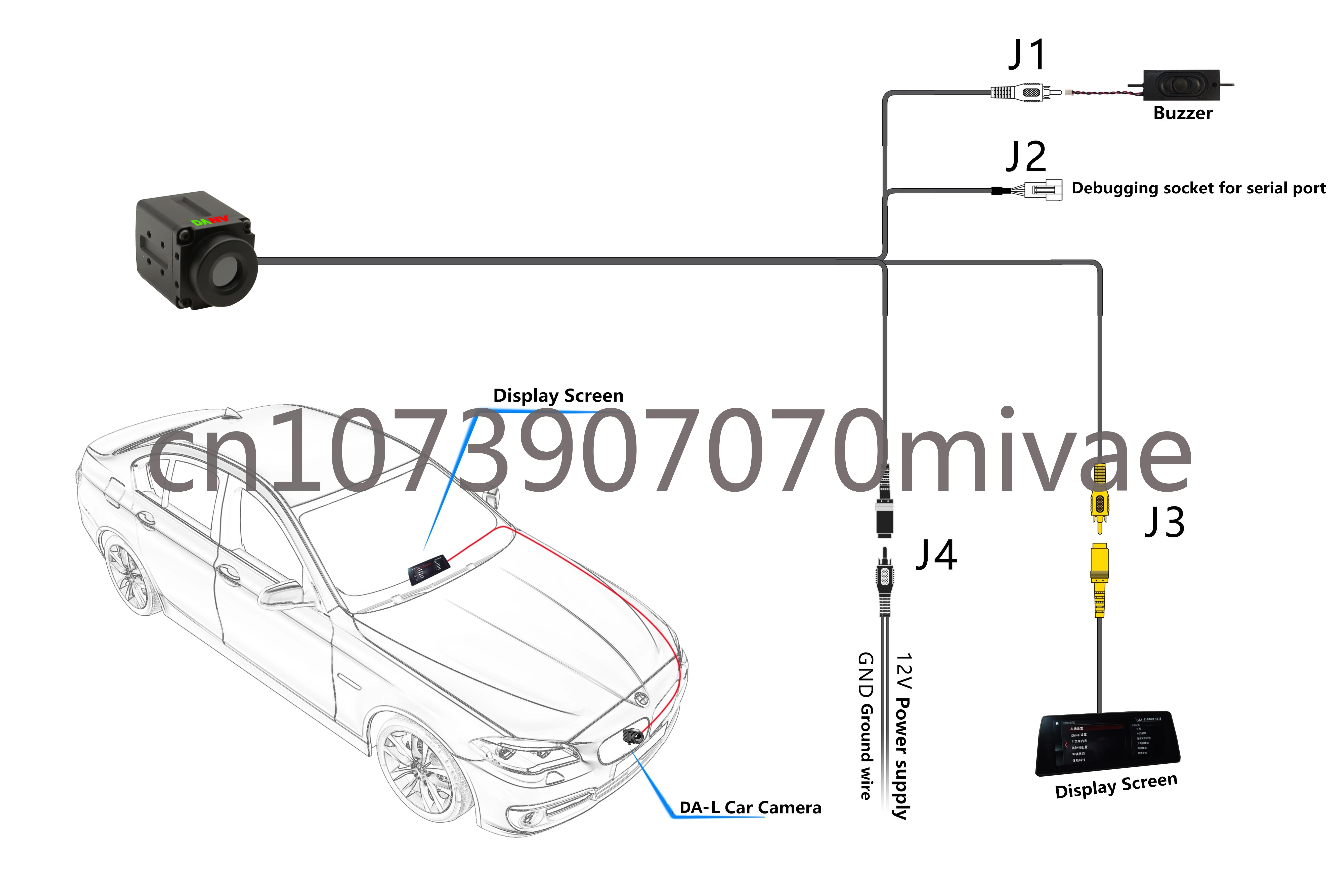 Sistema de Asistente de Controlador montado automático antideslumbrante, cámara de imagen térmica frontal de coche, pantalla transparente HD