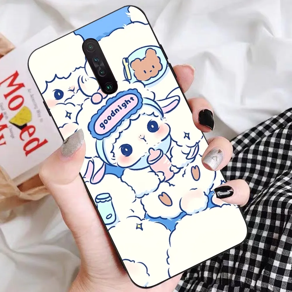 Cute Cartoon Little L-Lamb Phone Case For Redmi 5 6 7 8 9 10 Plus Pro 6 7 8 9 A GO K20 K30 K40 Pro Plus F3 Fundas