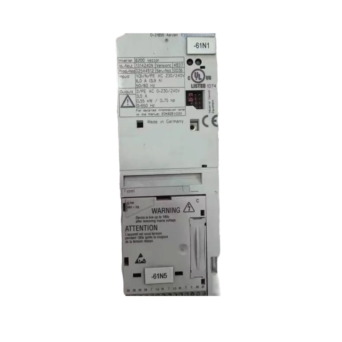 

Сервопривод E82EV751K4C 0.75 кВт 400 В переменного тока с PROFINET для промышленной автоматизации