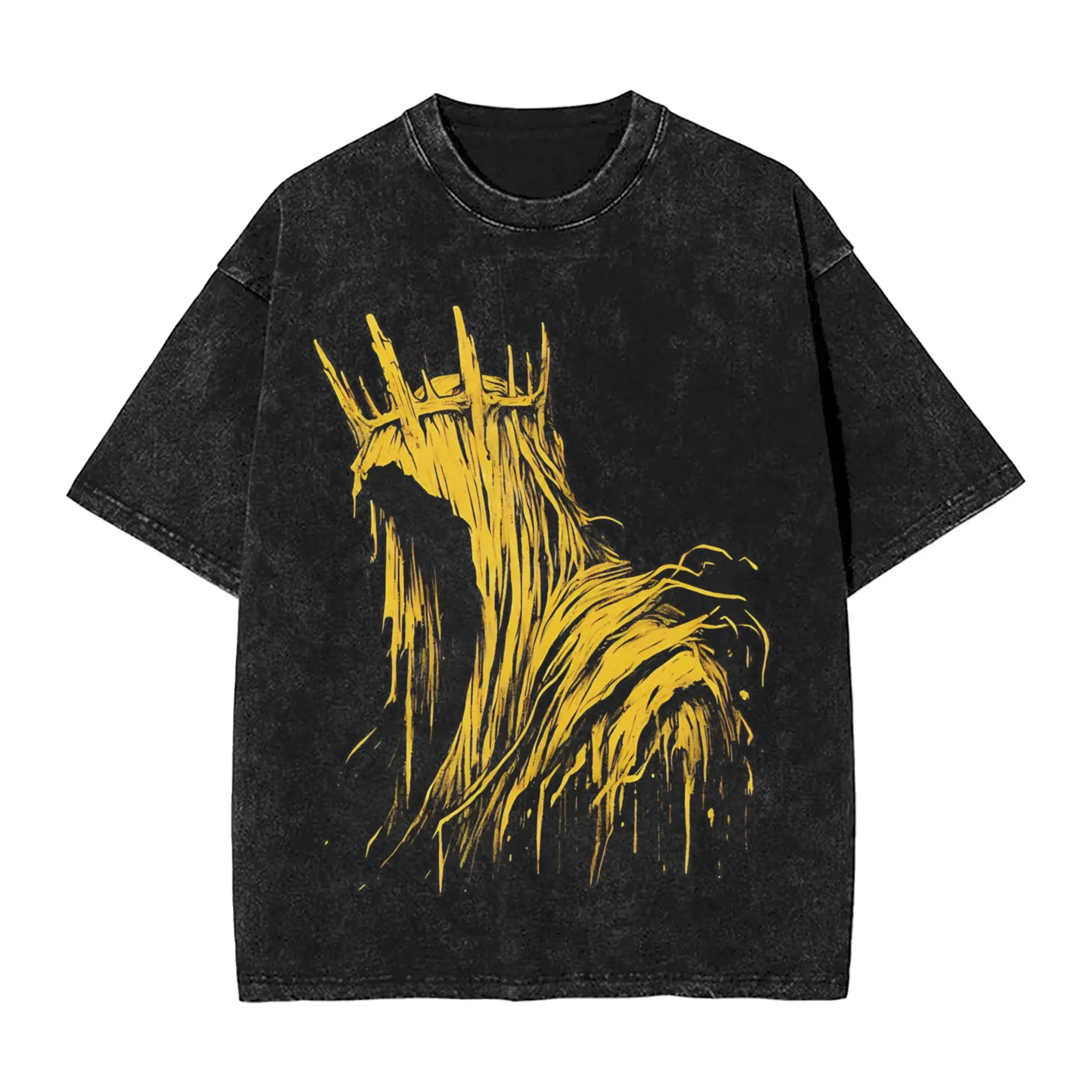 Men King in Yellow  T Shirts  Tees Summer Streetwear Short Sleeve T Shirt O-Neck Harajuku Custom DIY Tshirt Dropshipping