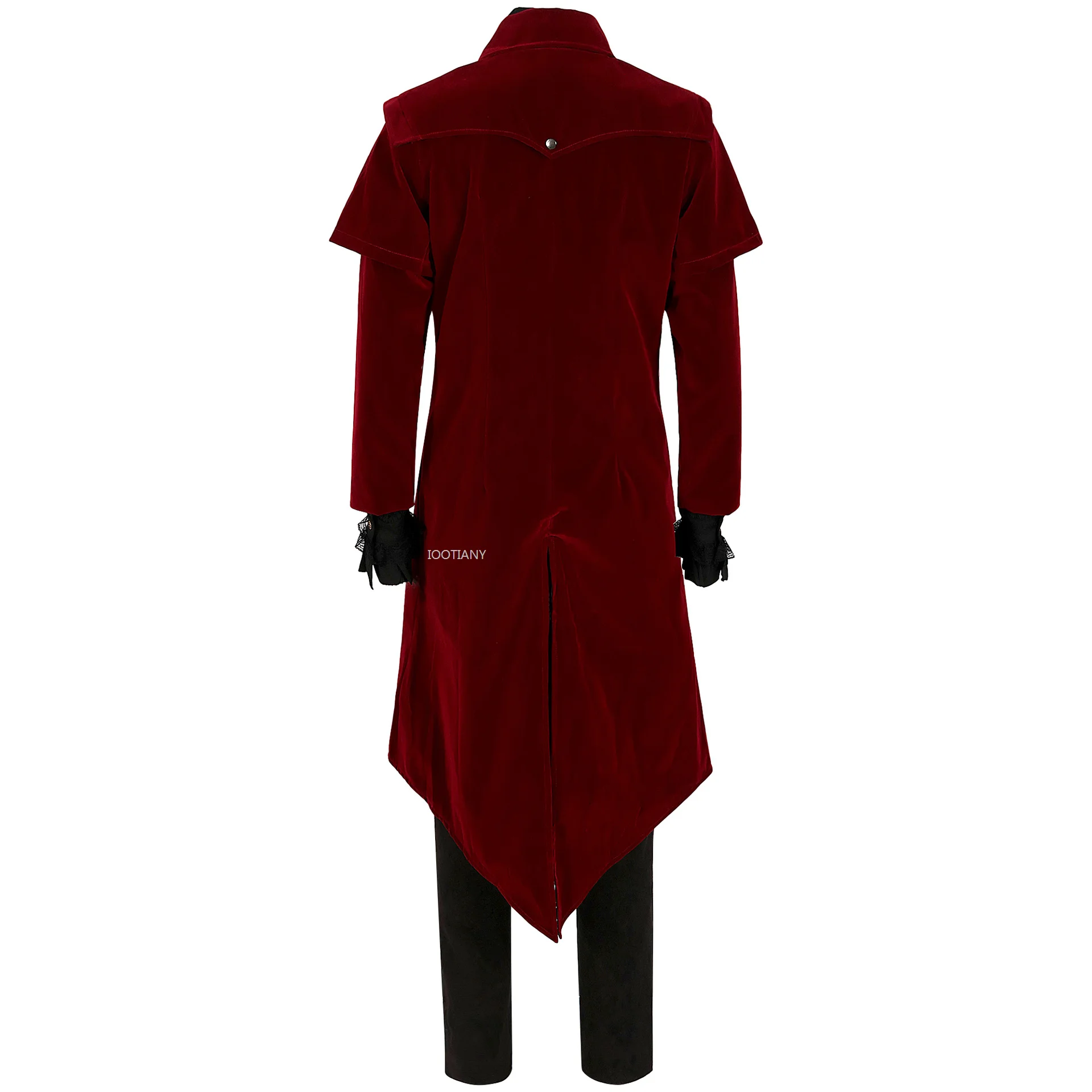 2024 Medieval Steampunk Cosplay Costumes Gothic Victorian Frock Suit Halloween Carnival Party Stage Performance Shirt Pants Coat