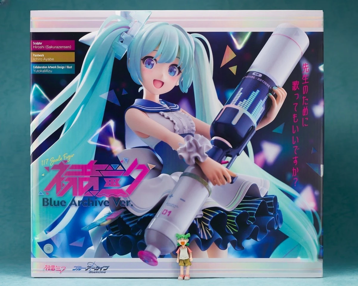 En Stock Original MaxFactory 1/7 Hatsune Miku archivo azul PVC figuras de Anime coleccionista de escritorio modelo de figuras de acción juguetes regalo