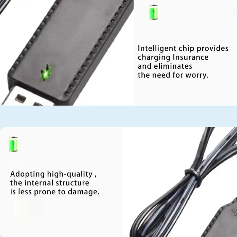

Intelligent IC 3.7V USB Battery Cable with SM2.0 2P Plugs and LED Light