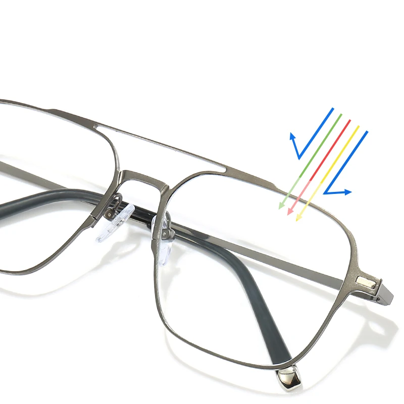 Metal 3 In 1 New Style Magnet Clip On Glasses Frame Trend Polarized Sunglasses For Men 2023 Optical Computer Glasses UV400 7009 image 6