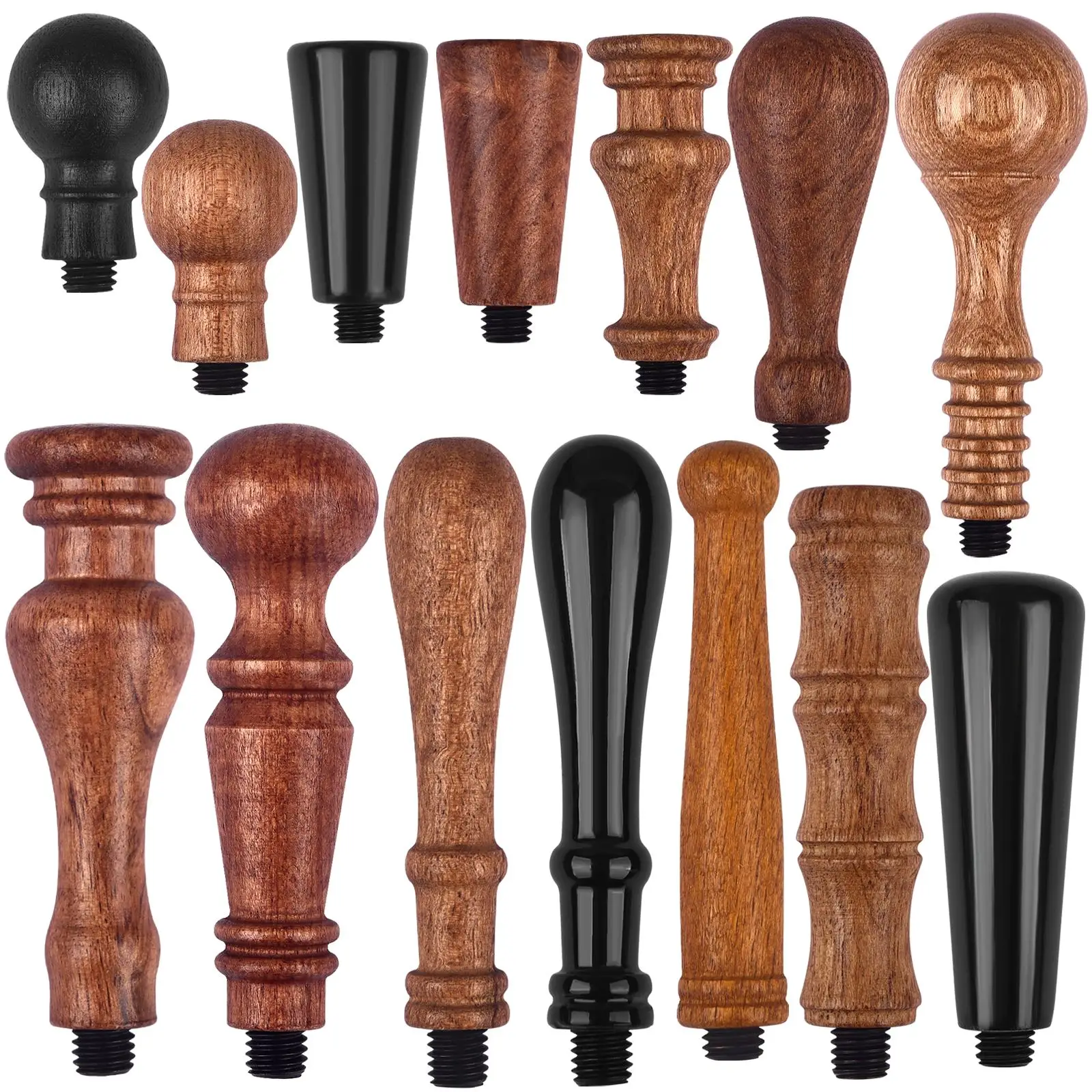 Wysokiej jakości drewniany uchwyt pieczęć woskowa akcesoria przenośne Mini Diy uszczelnienie narzędzie Retro Pearwood orzech uchwyty Post prezenty dekoracyjne