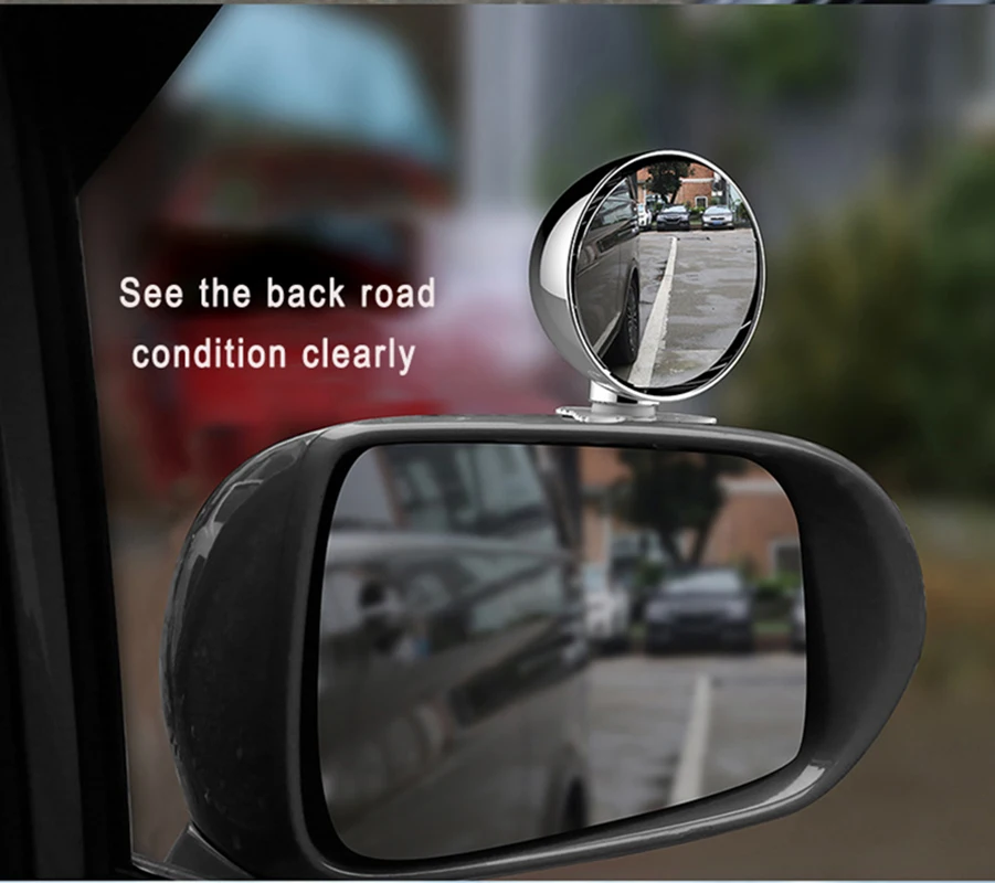Multifunction Car Rear View Mirror Car Back Seat Baby Mirror Adjustable Kids Monitor Safety Blind Spot Mirror Wide Angle Mirror