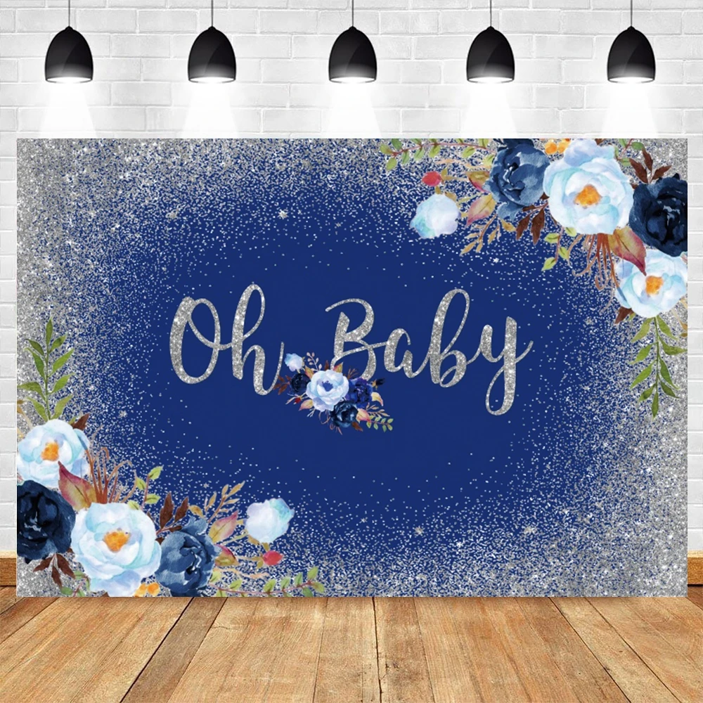 

Oh Baby Backdrop Spots Flowers Birthday Party Decor Photography Backdrop Photographic Background Photo Studio Photophone Props