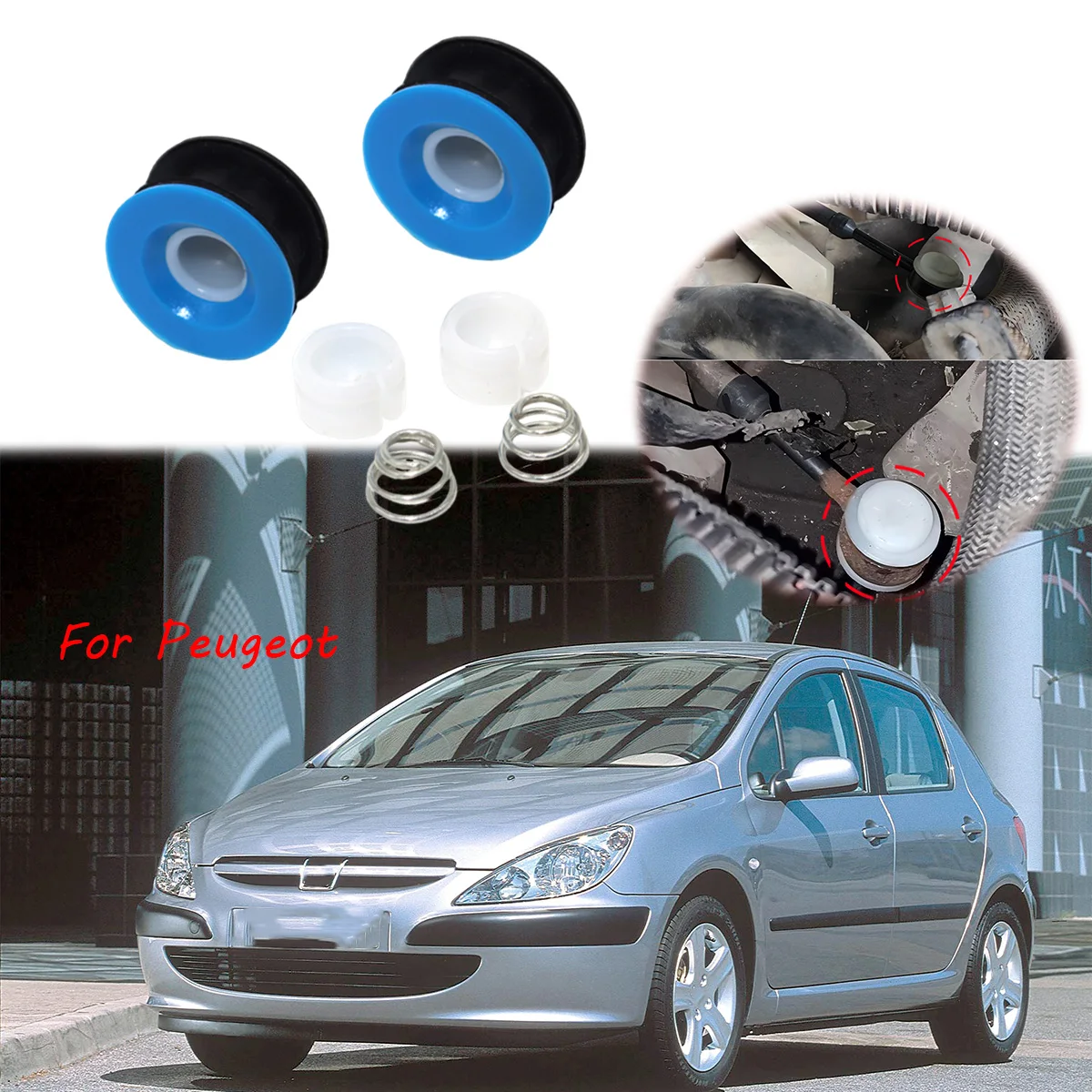 

Улучшенная втулка соединительного стержня троса переключения передач MT, коннектор рычага переключения передач, втулка селектора для Peugeot 307 2001-2008