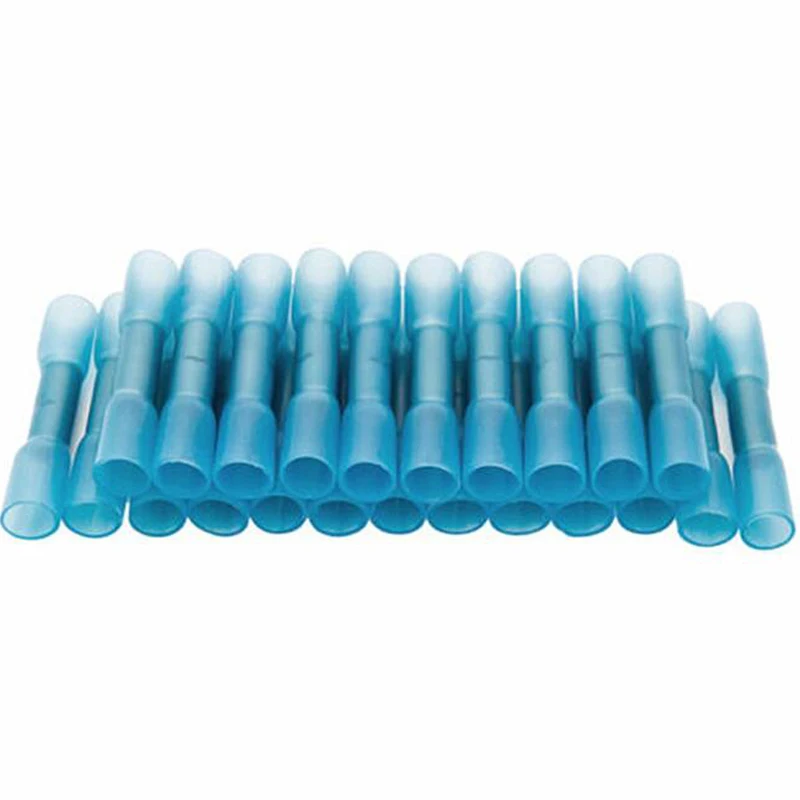 10/20/25/50PCS Heat Shrink Butt Terminals Insulated Electrical Wire Connectors AWG 22-10 Cable Crimping Terminals Connector Kit