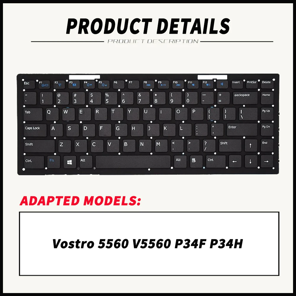 For Dell Achievements Vostro 5560 V5560 P34F P34H Laptop Keyboard