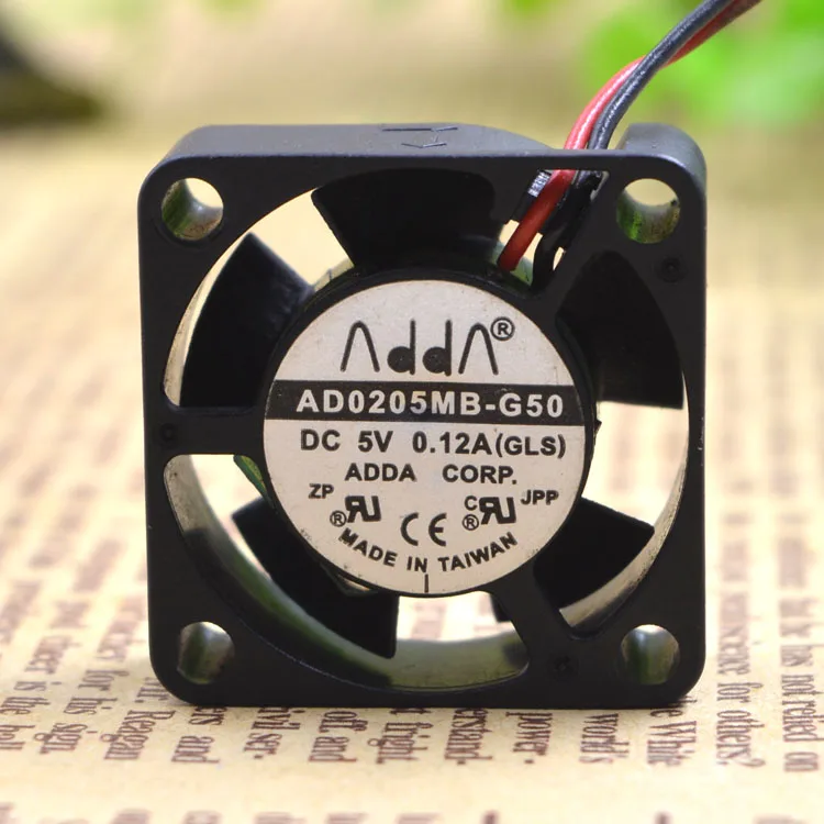 AD0205MB-G50 2510 2.5CM 5V 0.12A 2WIRES COMPUTER COOLING FAN