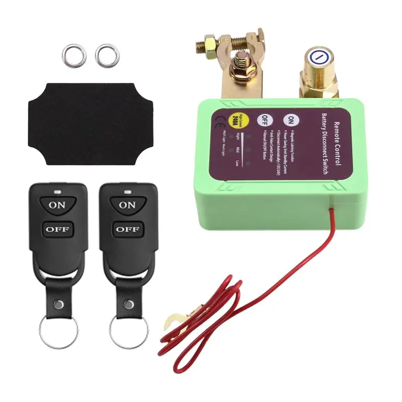 

A80X-Power-Off Switch For Car Battery 24V/12V 240A Automatic Remote Control Battery Disconnect Switch
