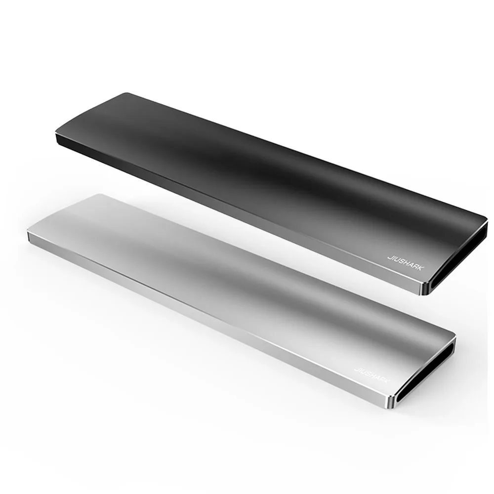

Mechanical Keyboard Wrist Rest Aluminum Alloy 87 104 Gaming Keyboards Hand Rest Anti-slip Pad Silver Black Metal Palm Rest