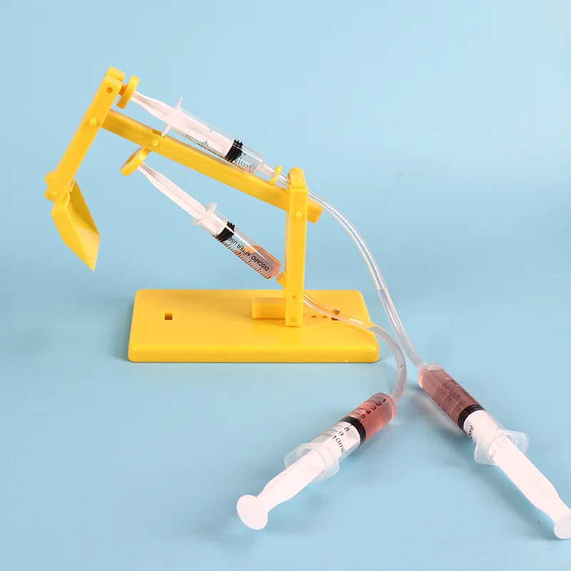 Kreative selbstgemachte Gas hydraulische Kolbenbagger Technologie kleine Produktion kleine Erfindung DIY wissenschaftliche Experiment Modell Ma