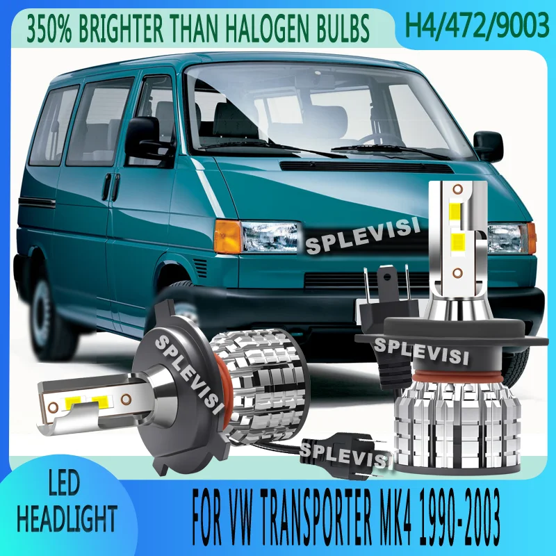 Shock-proof Design Lifespan Over 60,000 Hours Headlight Bulbs LED For VW TRANSPORTER MK4 1990 1991 1992 1993 1994 1995 1996-2003