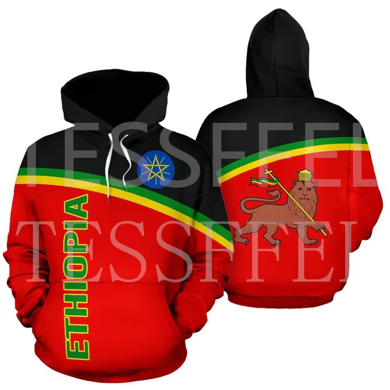 

NewFashion Custom Name Ethiopia Lion Africa Country Flag Tribe Tattoo Streetwear 3DPrint Casual Funny Pullover Jacket Hoodies 15