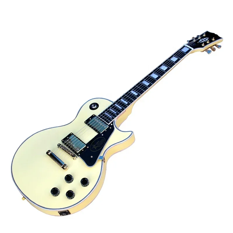 

Flyoung Milk Yellow Electric Guitar 6 Strings Electric Guitar Stringed Instrument