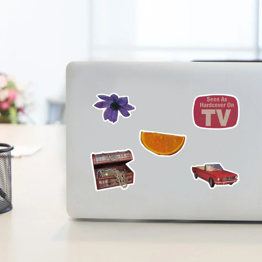 50 قطعة ملصقات الكتابة على الجدران خمر DIY بها بنفسك حساب اليد القديم الرجعية الكرتون الشارات لعبة الهاتف الأمتعة دراجة محمول سيارة بولي كلوريد الفينيل ملصق #5