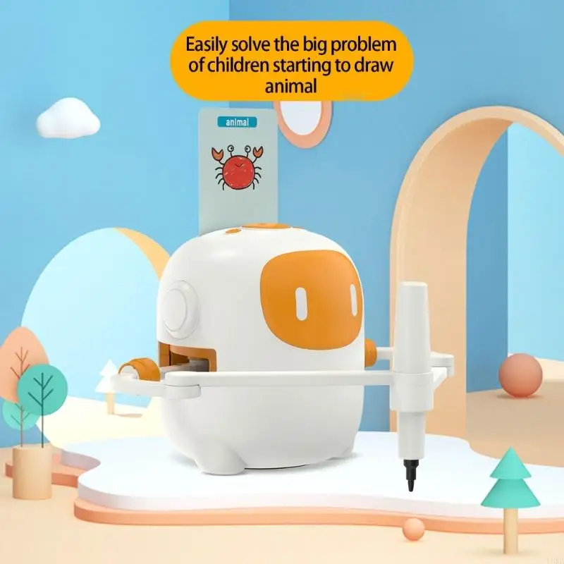 Creative Art Drawing Robot Toy For Kids Interactive Learning Tool Color Recognition Development L8RB