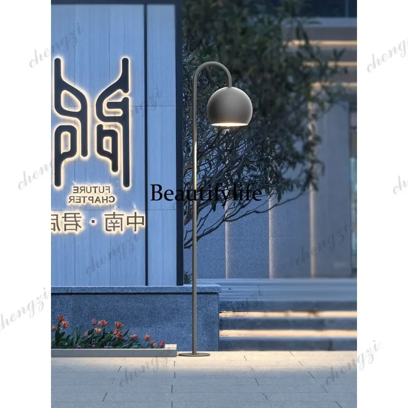 EE182 Solar outdoor sales department courtyard villa high pole light modern simple community park landscape light