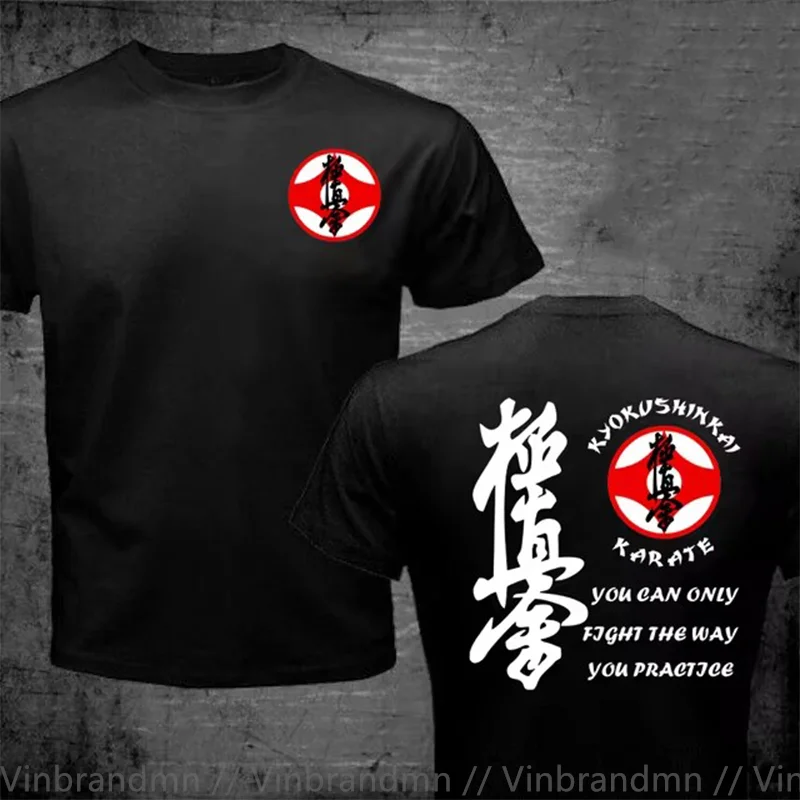 Kyokushinkai Kyokushin Kai Kan Karate One Hit Kill Mma Mix Martial Art Hot Sale New Men Fashion Summer Print Cotton T Shirt Man