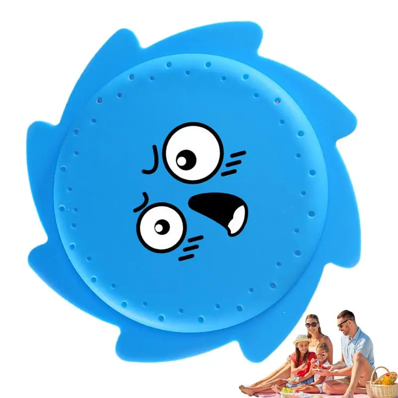 Splash Flying Disc Soft Silicone Splashing Water Disc Toy Pool Water Toys Soft Throwing Skipping Discs For Summer Hot Days For