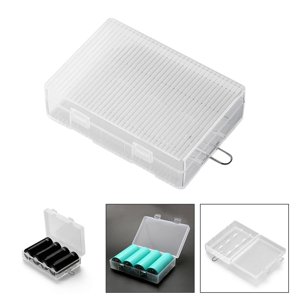 

5pcs Storage Box Waterproof Dustproof Pp Material Lightweight Portable Accessory For 26650 Organizer Container