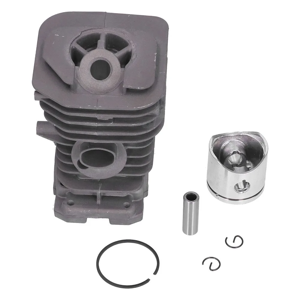 

Aluminum 38mm Cylinder Piston Kit Dark Silver Compact Chainsaw Replacement Parts Easy to Install for Husqvarna 136 137 141