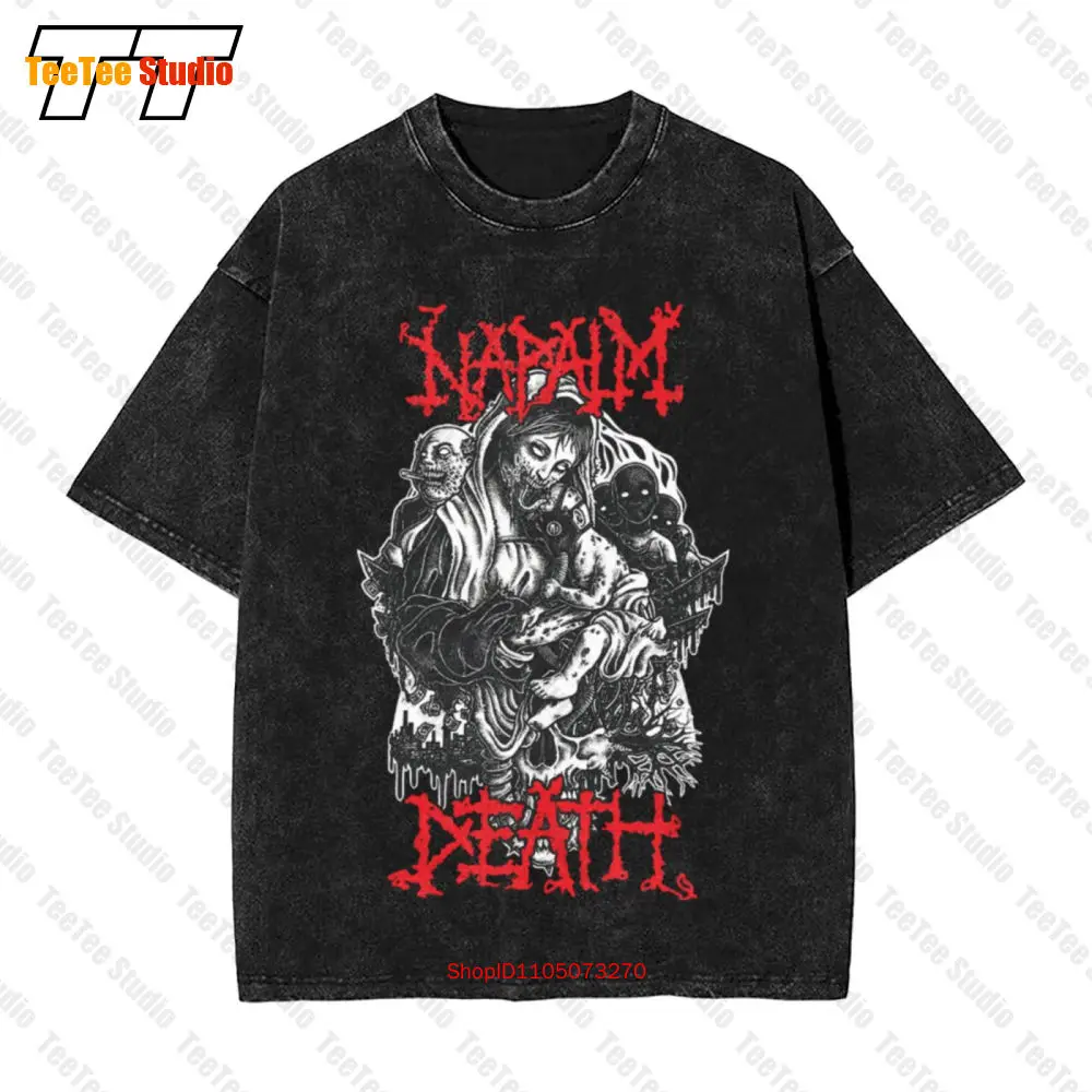 Napalm Death Brutal Truth Terrorizer Repulsion Grindcore Metal Винтажная футболка большого размера F9Y9