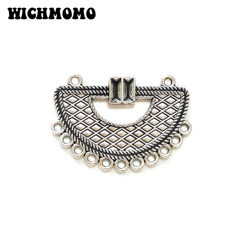 2023 New 2pieces 41MM Retro  Zinc Alloy Crescent Moon Connectors Charms Pendants for DIY Necklace Jewelry Accessories