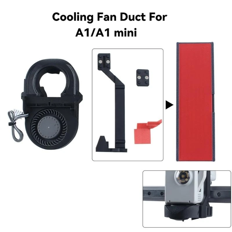 Nylon Cooling Fan Duct Printer Accessories Filament Temperature Control K1KF