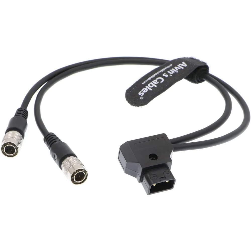 Alvin’s Cables Power Cable for Sound Device 302 Mixer & 744T Recorder Dual Hirose 4 Pin Male to D-tap