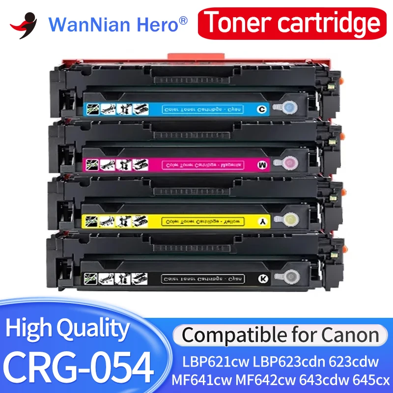 Imagem -01 - Cartucho de Toner com Chip Compatível com Canon Lbp621cw Lbp623cdn Lbp623cdw Mf641cw Mf642cw Mf643cdw Mf645cx Crg054
