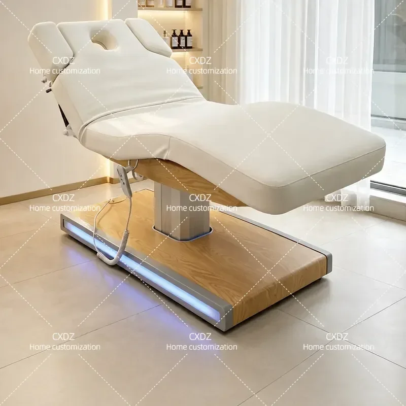Electric Facial Care Bed with Heating and Lifting Function for Beauty Salon Physiotherapy