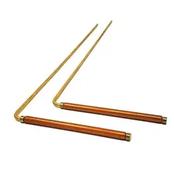 2PCS Divining Water Pure Copper Ghost hunting equipment 99.9% Copper Ghost hunters Dowsing rods Ghost Hunting